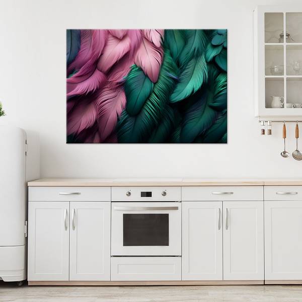 Wandbild federn 60 x 40 cm