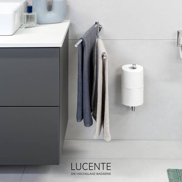 Handtuchstange Lucente 67770 Silber - Metall - 6 x 9 x 50 cm