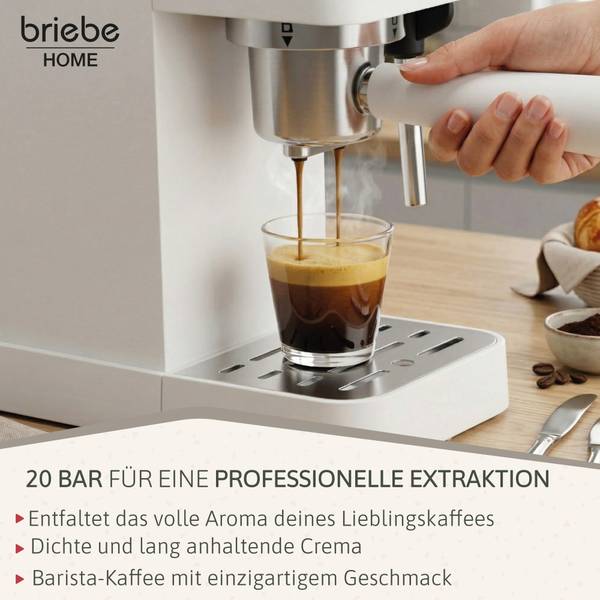 Kaffeemaschine Nordic EC1180WHT Weiß