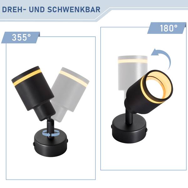 Deckenlampe Xylo Schwarz - 6 x 16 x 6 cm - Flammenanzahl: 1