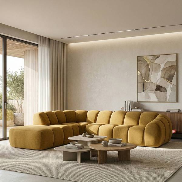 Ecksofa FLAVA Honig