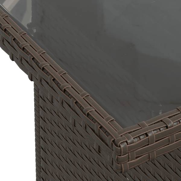 Garten-Lounge-Set 3036778-1 7-teilig Braun - Weiß - Polyrattan - 62 x 69 x 62 cm