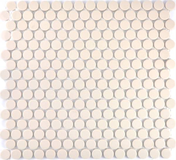 Mosaikfliesen 10-1202-R10 Weiß - Keramik - 30 x 32 x 32 cm