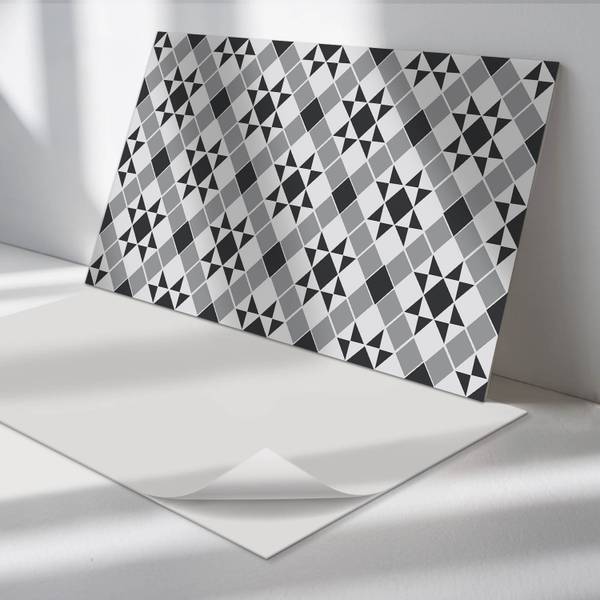 Klebepaneele Sterne Geo-Muster 100 x 50 cm