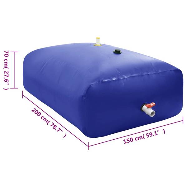 Wassertank 291491 Blau - Kunststoff - 150 x 70 x 200 cm