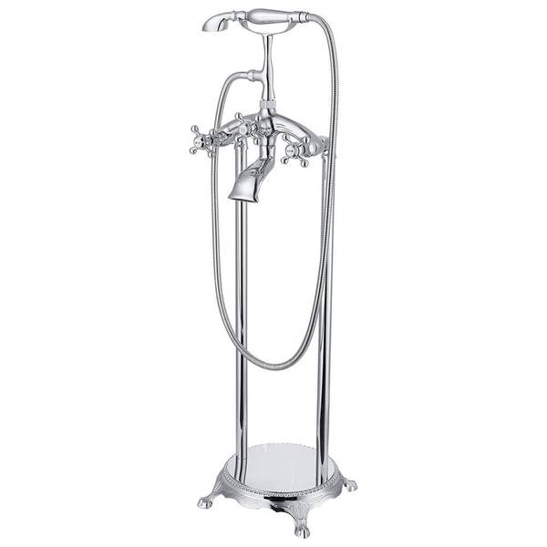 Standmontage RETRO zilver - metaal - 25 x 100 x 25 cm