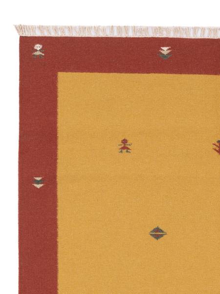 Kurzflorteppich Modern Gelb - Naturfaser - 170 x 1 x 240 cm