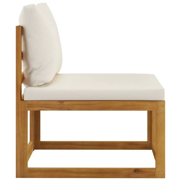 Mobilier de jardin 3009697-10 lot de 7 Blanc - Bois massif - 68 x 29 x 68 cm