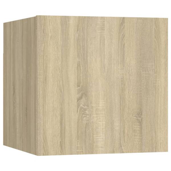 TV-Schrank 4er Set D903 Braun - Holzwerkstoff - 30 x 30 x 31 cm