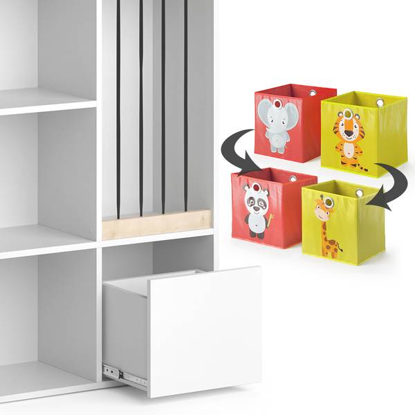 Kinderregal Luigi 37034 Weiß - Gelb