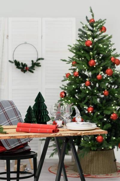 Weihnachtsbaumrock 98996 Beige - Kunststoff - 50 x 25 x 50 cm