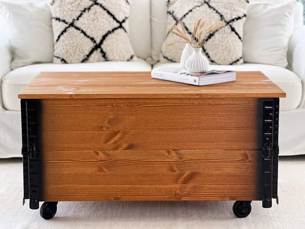 Couchtisch Truhentisch XL mit Rollen kaufen
