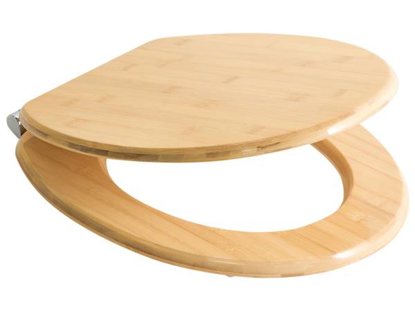 WC-Sitz CUAREIM Braun - Bambus - 38 x 42 x 45 cm