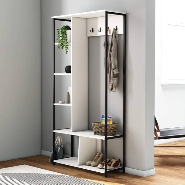 Kompaktgarderobe Caigua Weiß
