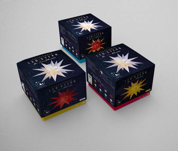 Dekostern, Weihnachtsstern Rot