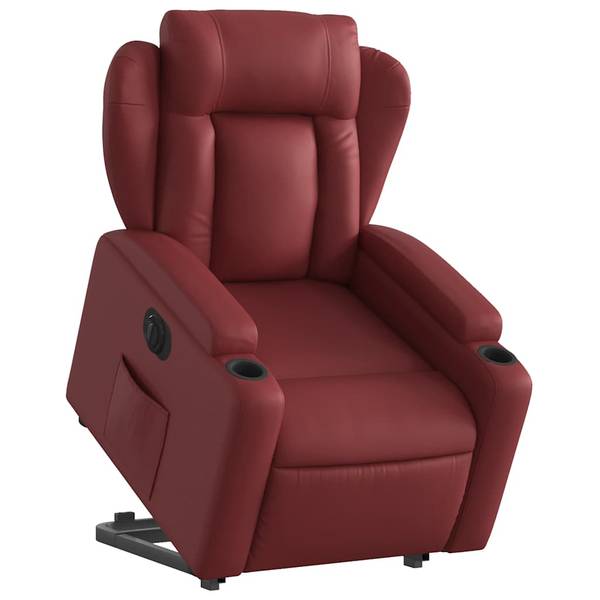 Elektrische Sta-opstoel 3032385-3 rood - roodbruin