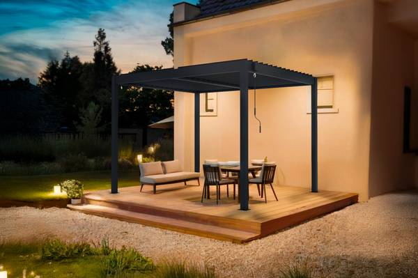 Bioklimatische Pergola PIANA Aluminium 304 x 259 cm