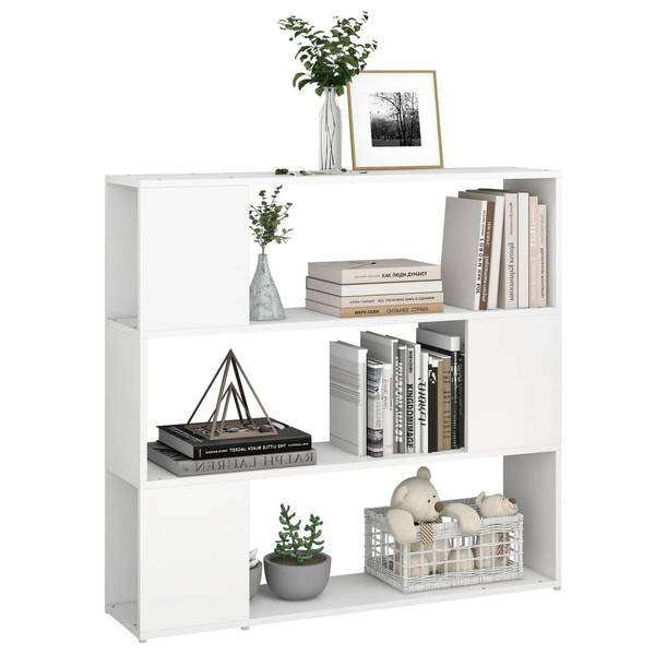 Bücherregal D9975 Weiß - Holzwerkstoff - 24 x 94 x 100 cm