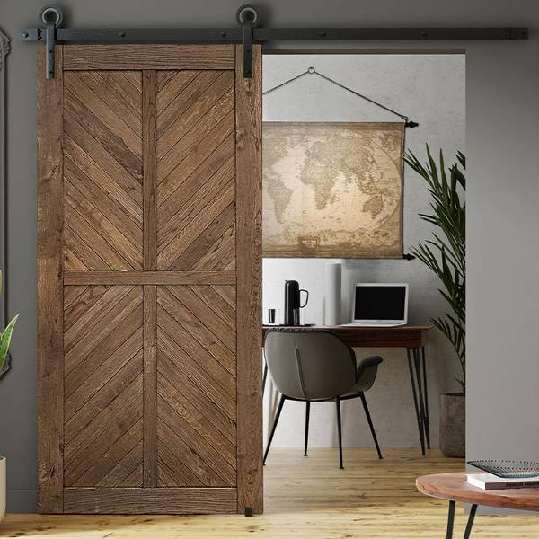 Schuifdeur SZEWRON LINE bruin