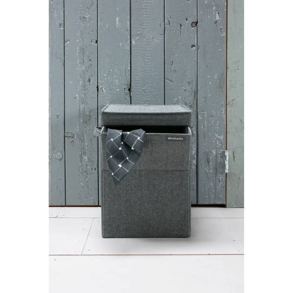 Wäschebox stapelbar Schwarz