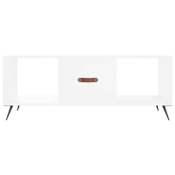 Couchtisch D183 Weiß - Holzwerkstoff - 50 x 40 x 102 cm