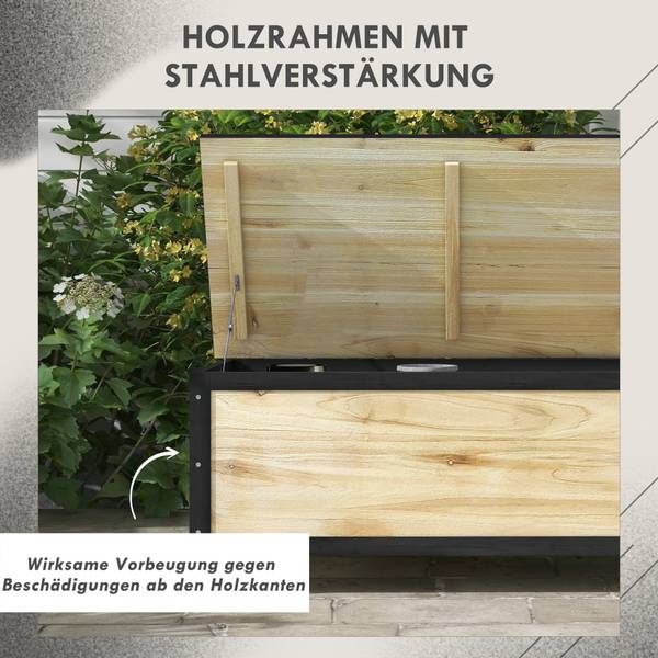 Aufbewahrungsbox 322V00ND Beige - Massivholz - 100 x 43 x 50 cm