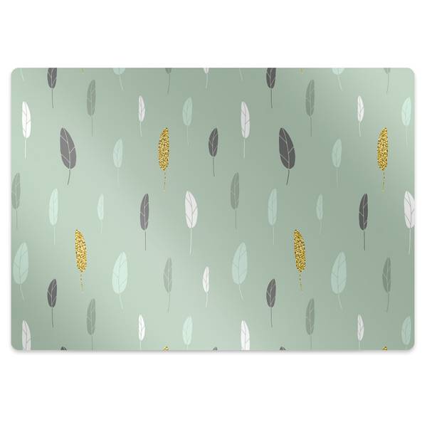 Stuhlunterlage Herbst Grün - Textil - 100 x 70 x 1 cm