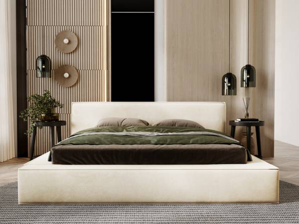 Polsterbett MALI Beige - Liegefläche Breite: 180 cm