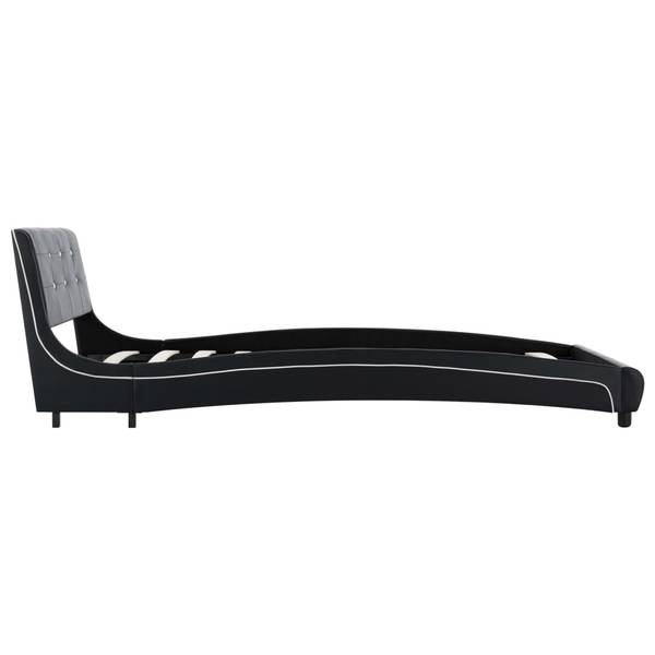 Bettgestell 297816 Schwarz - Stahl - 95 x 70 x 223 cm