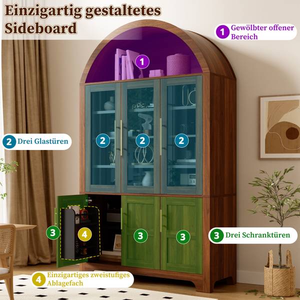Hochschrank Astraios Ⅲ Walnuss