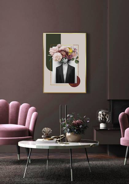 Bild ELENA Holzwerkstoff - Papier - 50 x 70 x 1 cm