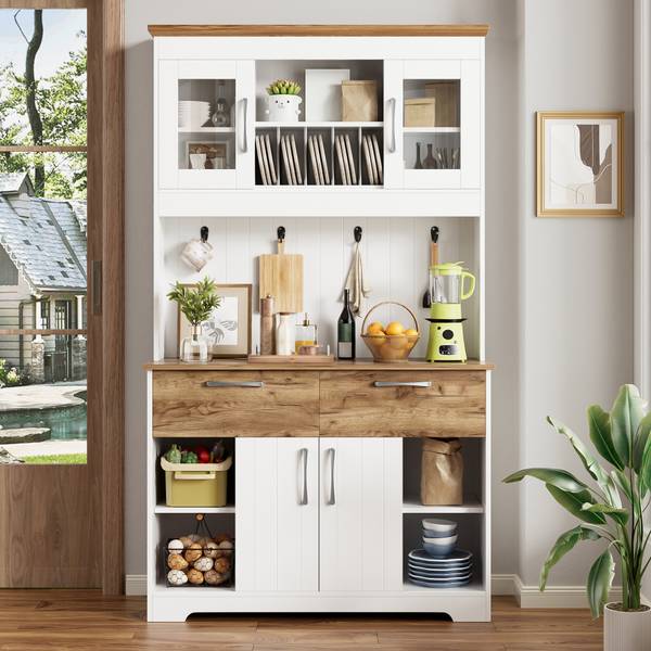Sideboard Eurynom Ⅵ Braun - Weiß - Holzwerkstoff - 106 x 177 x 39 cm