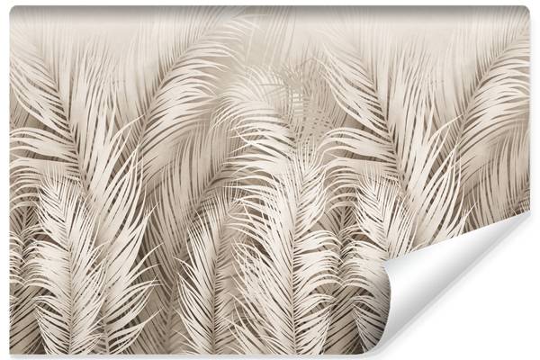 Vlies-Fotobehang PALMBLADEREN Planten beige - 460 x 300 x 300 cm