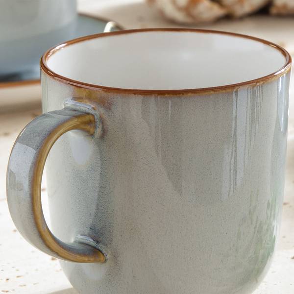 Becher-Set PORTOFINO 6-tlg Blau - Keramik - 9 x 10 x 9 cm