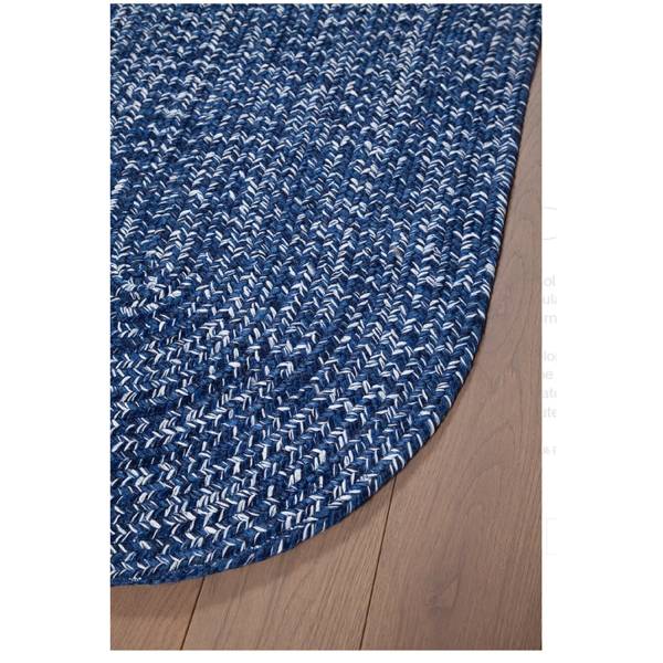 Teppich im Jutestil innen außen JUTY Blau - Naturfaser - 120 x 120 cm