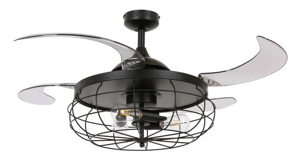 Deckenventilator Industri Schwarz