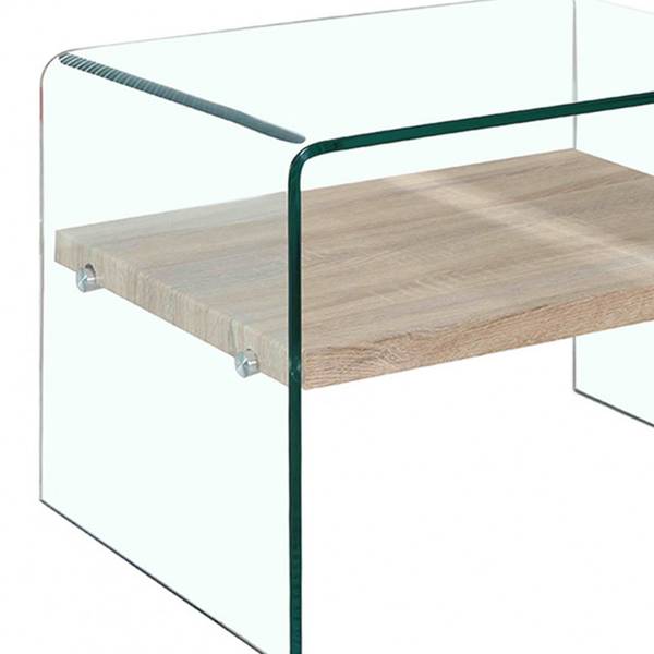 Table d'Appoint ICE Verre - 63 x 48 x 50 cm