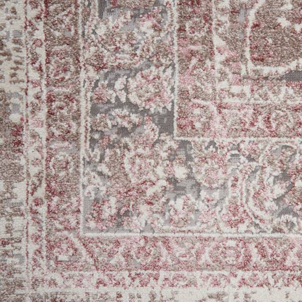 Webteppich MARCUS 3 Pink - Holzwerkstoff - 160 x 1 x 230 cm