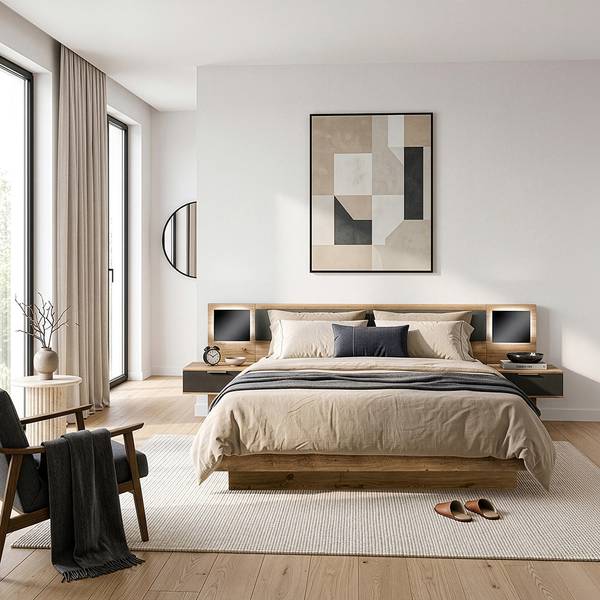 Bett VIESTE-43-47 Breite: 289 cm