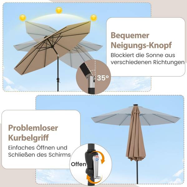 Sonnenschirm ZB34500 Braun