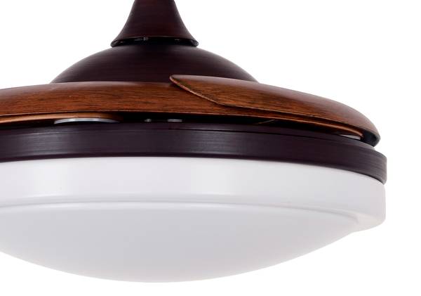 Deckenventilator Evora Braun - Metall - 121 x 38 x 94 cm