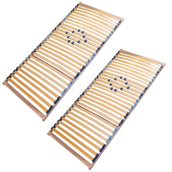 Lattenrost BASIC 2er Set Braun - Holzwerkstoff - 200 x 8 x 90 cm