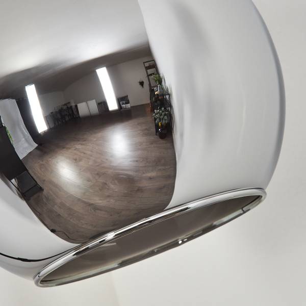 Stehlampe Cesaro Grau - Silber - Metall - 11 x 141 x 105 cm