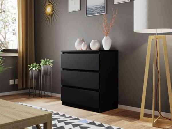 Kommode Malwa M3 Schwarz