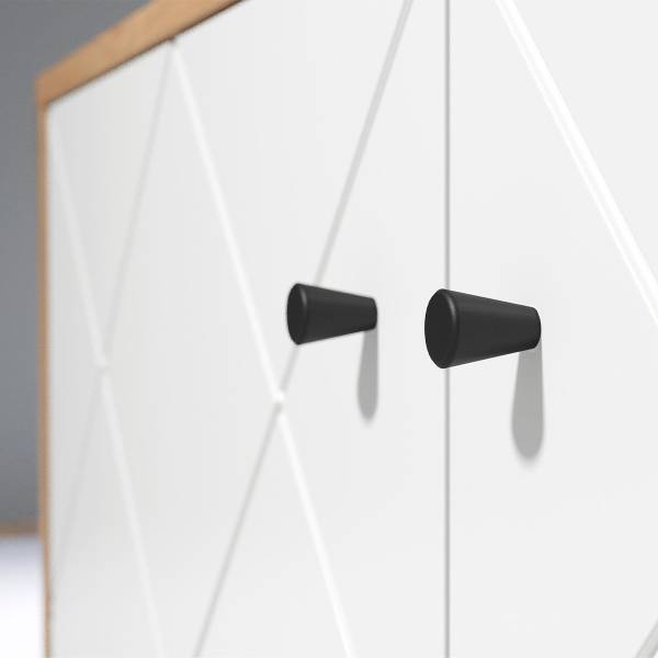 Buffet TOUCH Imitation chêne artisan / Blanc