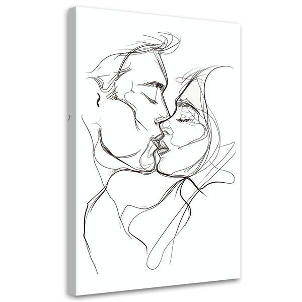 Wandbild kuss 40 x 60 cm