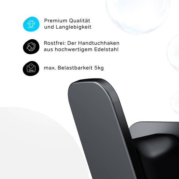 AM.PM Handtuchhaken-Set Kleiderhaken Schwarz