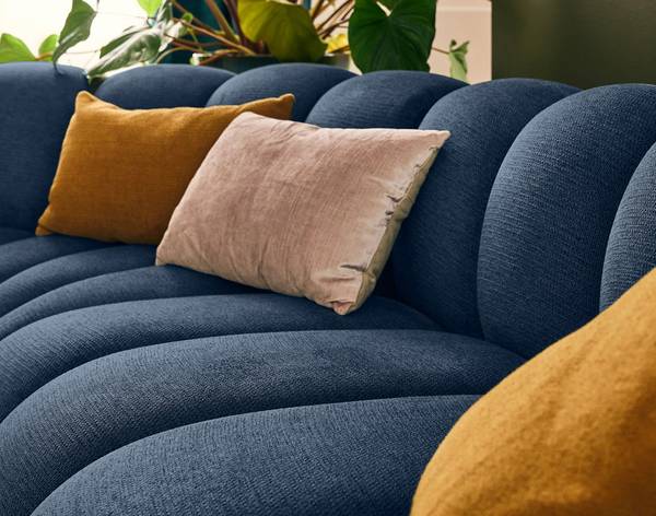 Ecksofa DEBBIE Blau