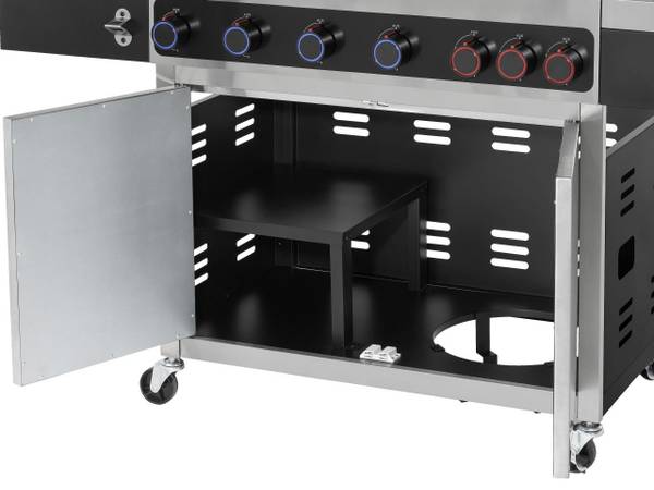 Gasgrill KEANSBURG 6 Silber - Metall - 64 x 64 x 99 cm