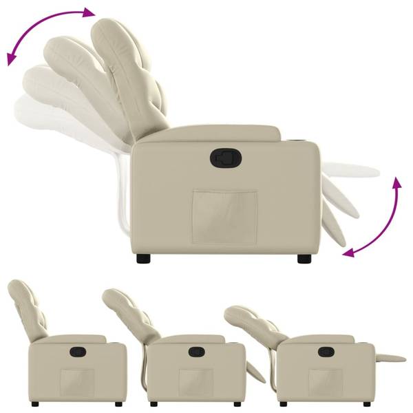 Relaxsessel 3032424-1 Creme - Weiß